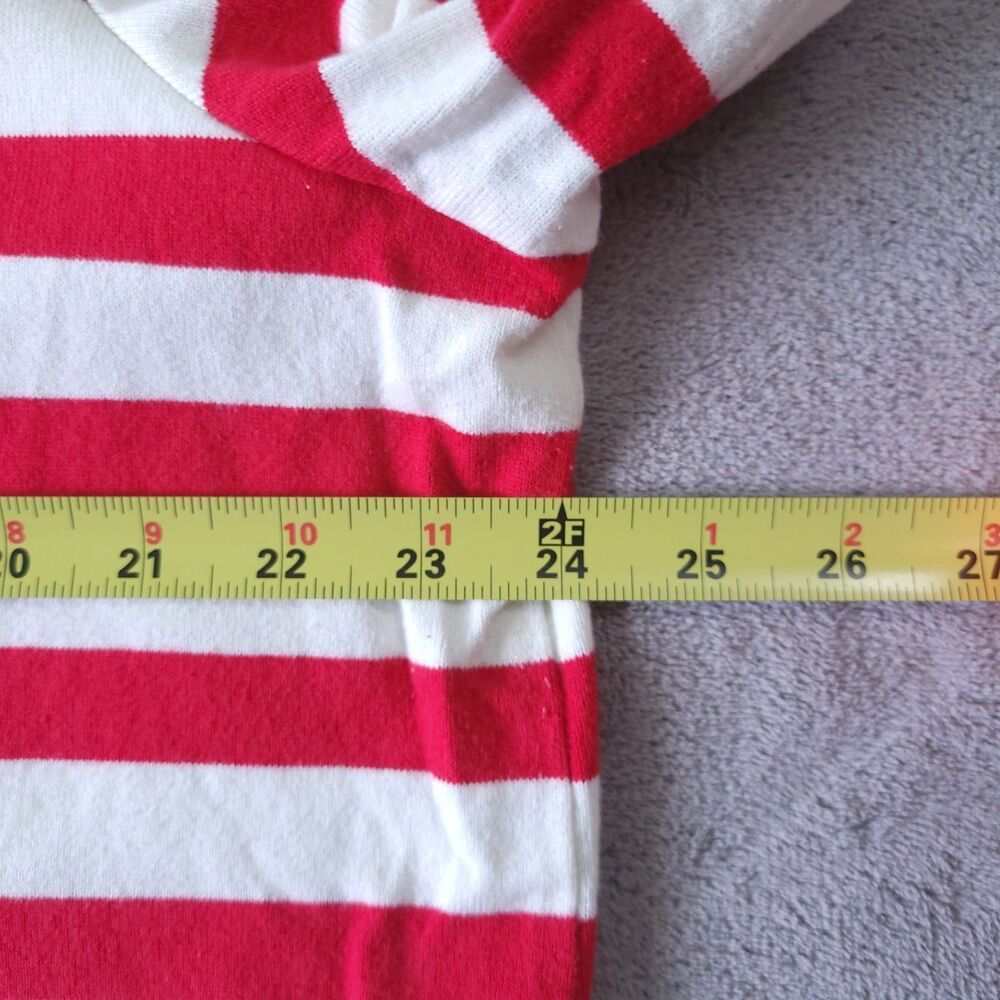 Talbots Shirt L'Amour Womens Red White Striped Size 2XL Long Sleeve Romance - Picture 5 of 7